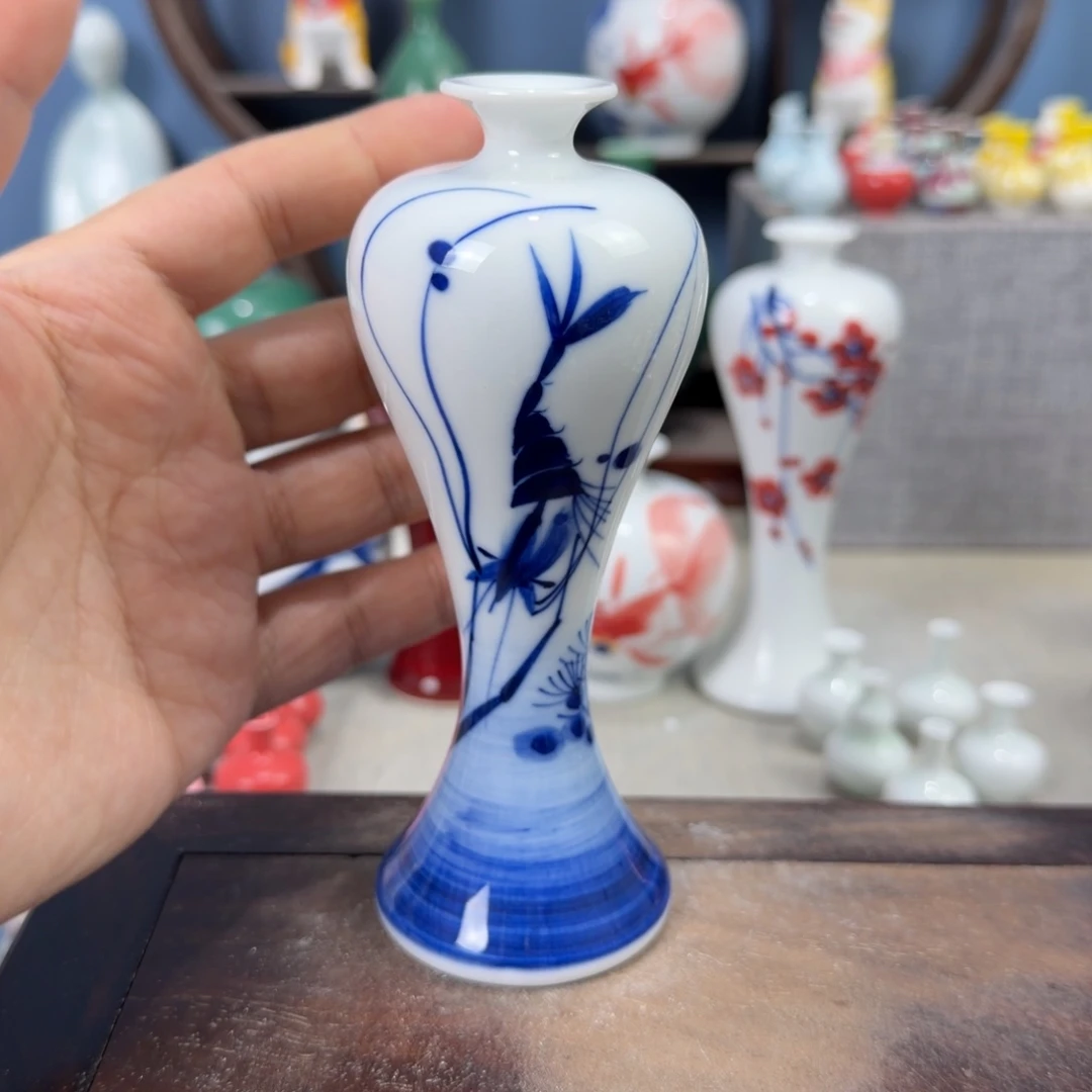 陶瓷手工小花器摆件