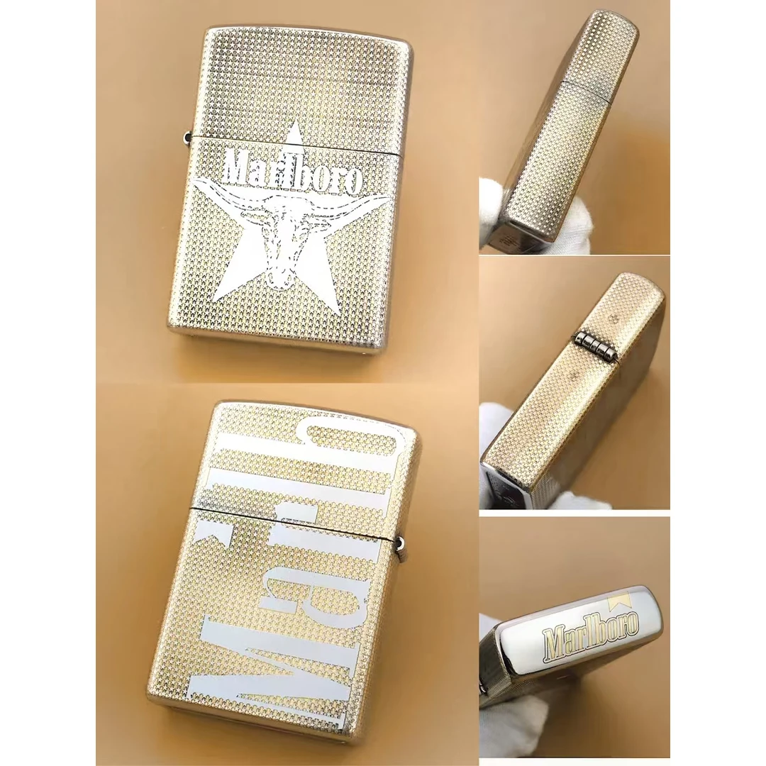 Zippo打火机盔甲双色万宝路满天星DYJ1