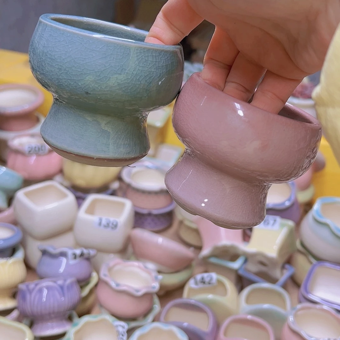 红陶陶瓷花盆满12包邮