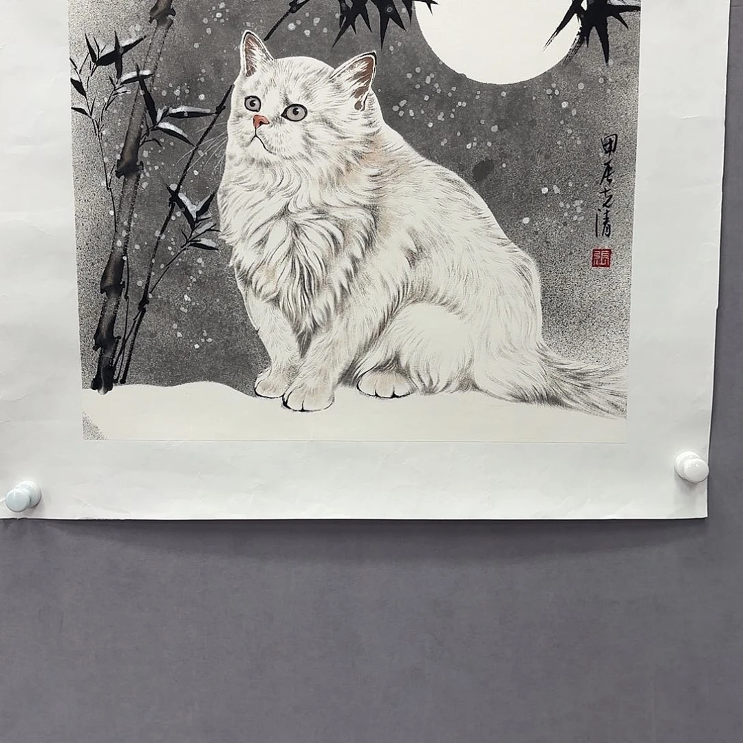 国画艺术家真人手绘