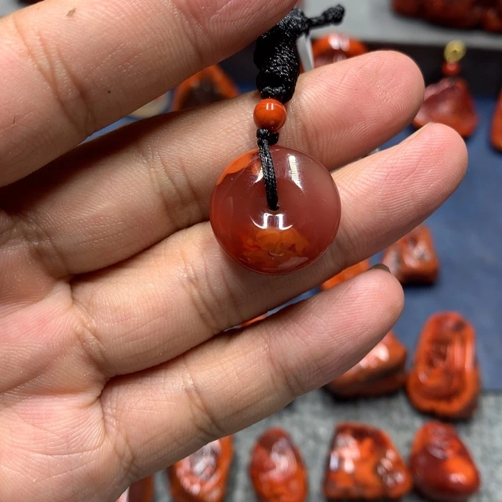 南红玛瑙未镶嵌吊坠(不含链)