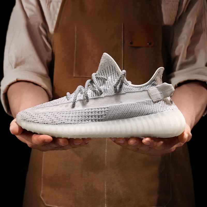 椰子350男款2025爆款情侣网面透气时尚休闲运动鞋爆米花踩屎感