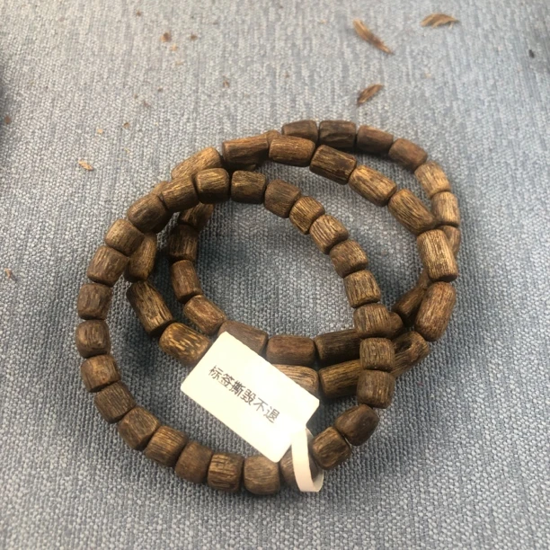 奇楠沉香沉水桶珠单卡7多样性发一