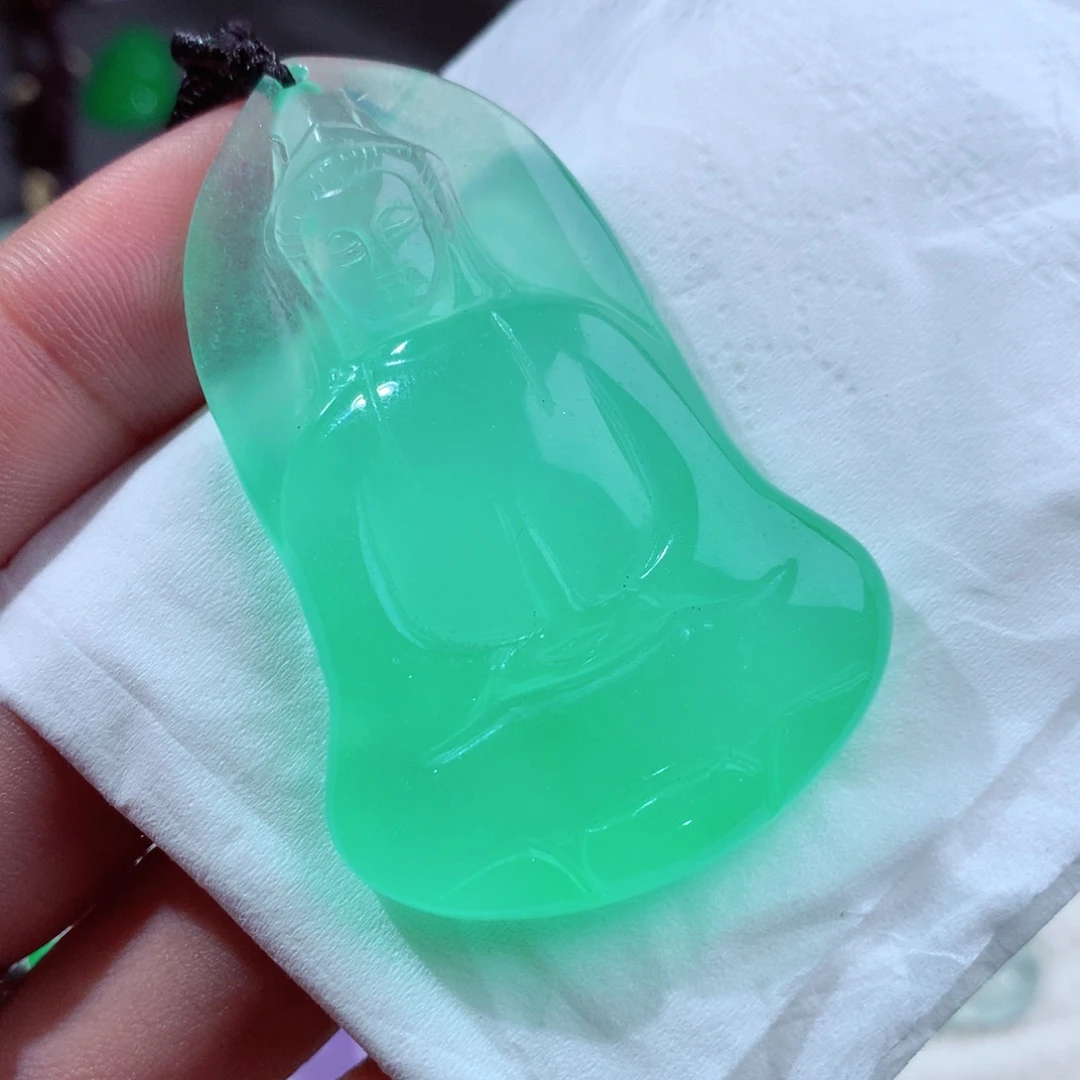 立***春缅A冰晴绿素衣观音