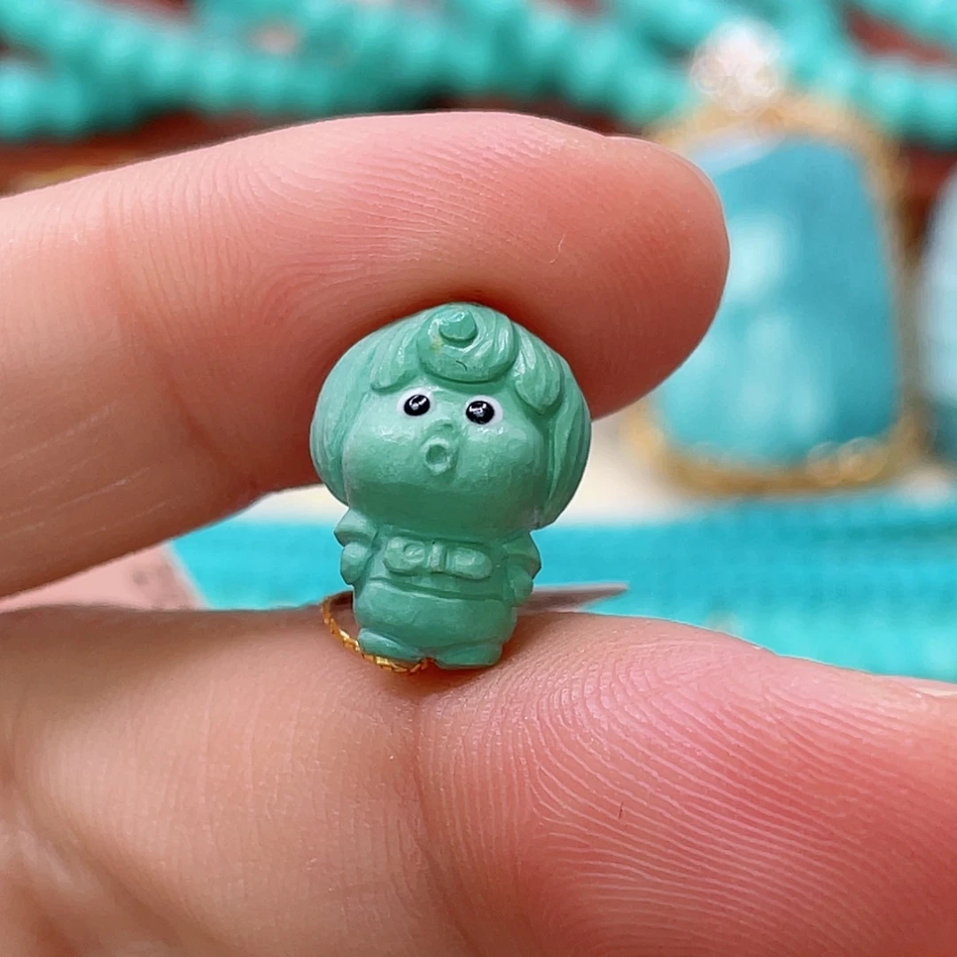 未镶嵌绿松石珠宝半成品