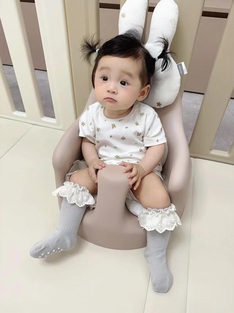 单双包邮伊卡兔2025秋冬新款小花边宝宝袜