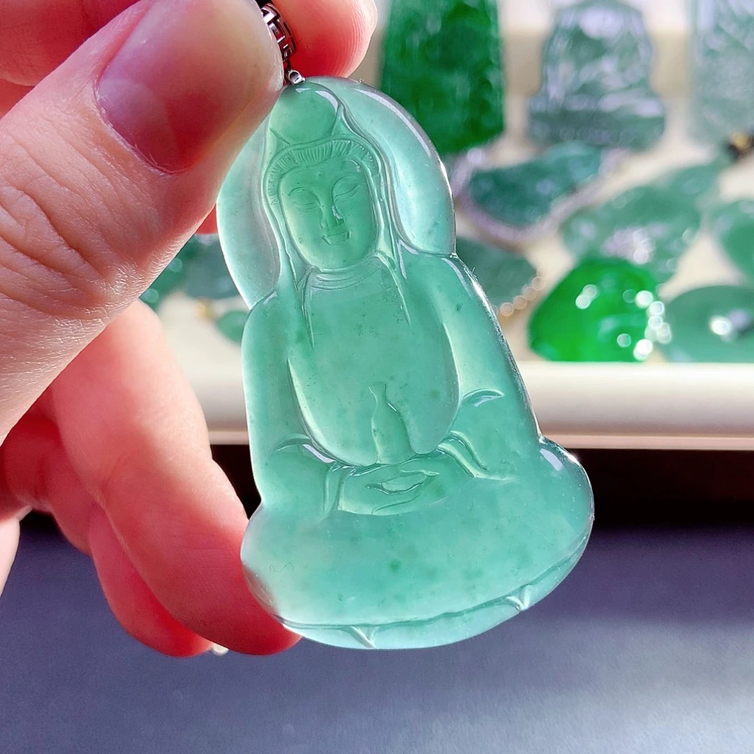 【闪购商品】翡翠未镶嵌颈饰天然