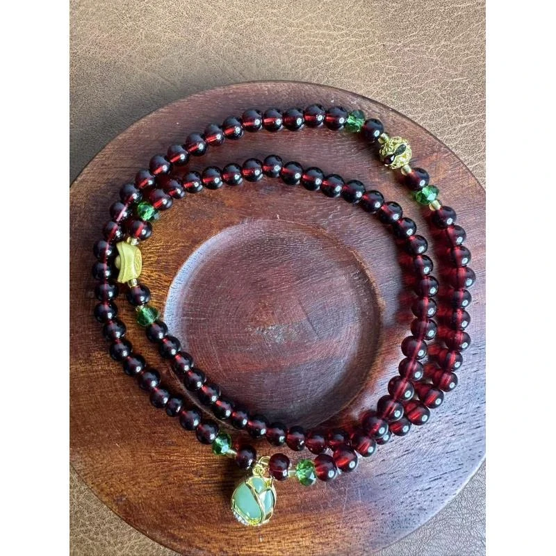 MTYC 167 石榴石双圈设计款手串（无礼盒）