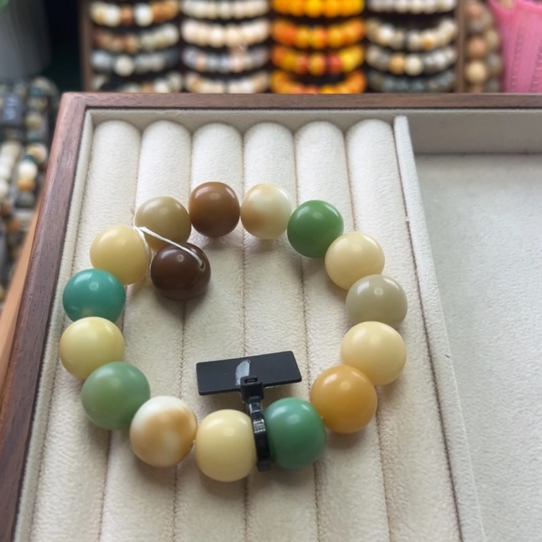 菩提根/象牙果手串卡16苹果干磨全品