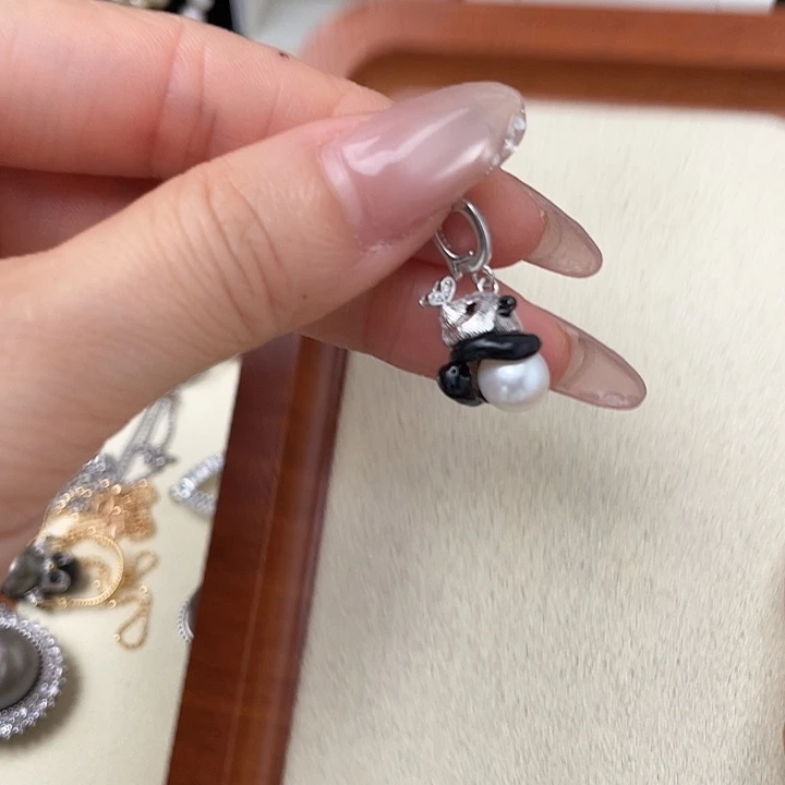 海水珍珠吊坠(不含链)银S925镶嵌