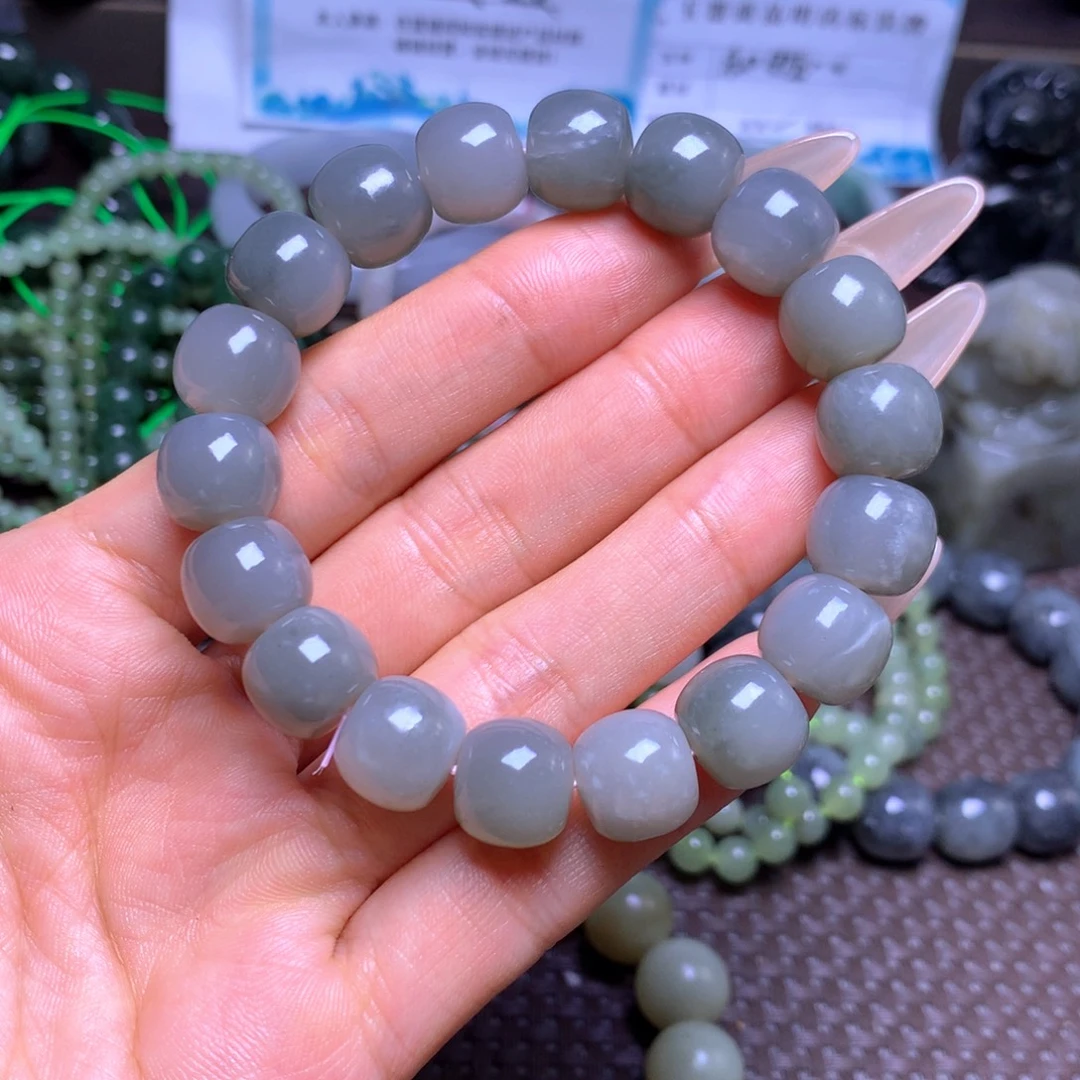 和田玉未镶嵌手串卡12