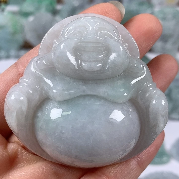 翡翠未镶嵌颈饰大佛福利卡厚14+