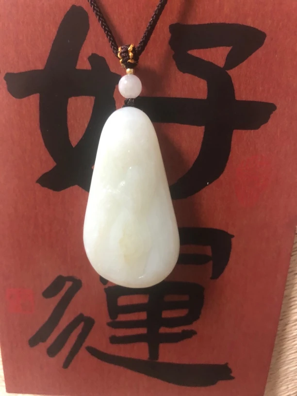 惊爆俄和田玉籽玉脂白玉美人遇贵人吊坠发抖音基地手慢无