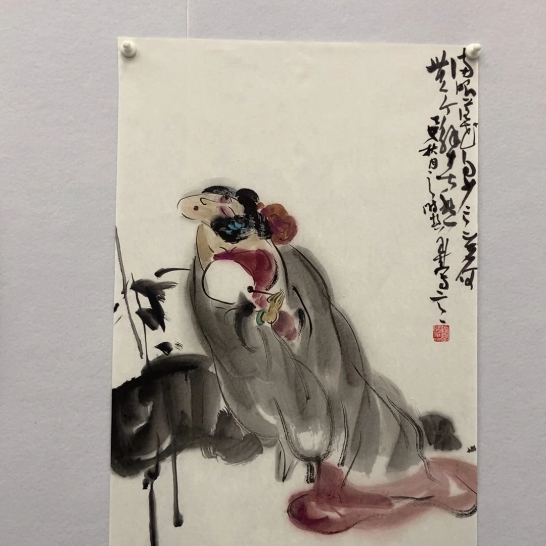 锦***心国画墨鱼精品墨鱼精品