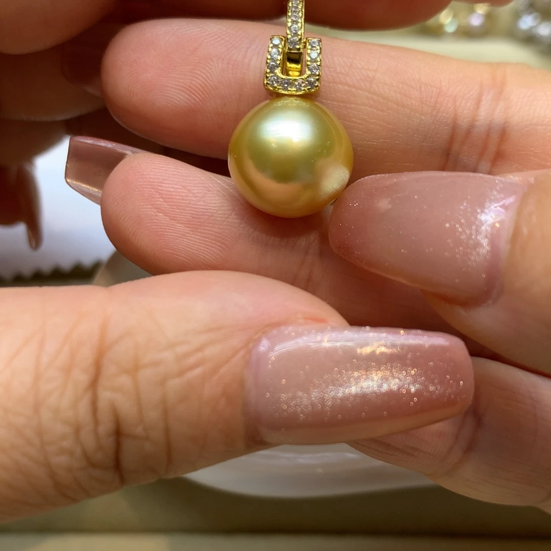 颈饰银S925镶嵌海水珍珠