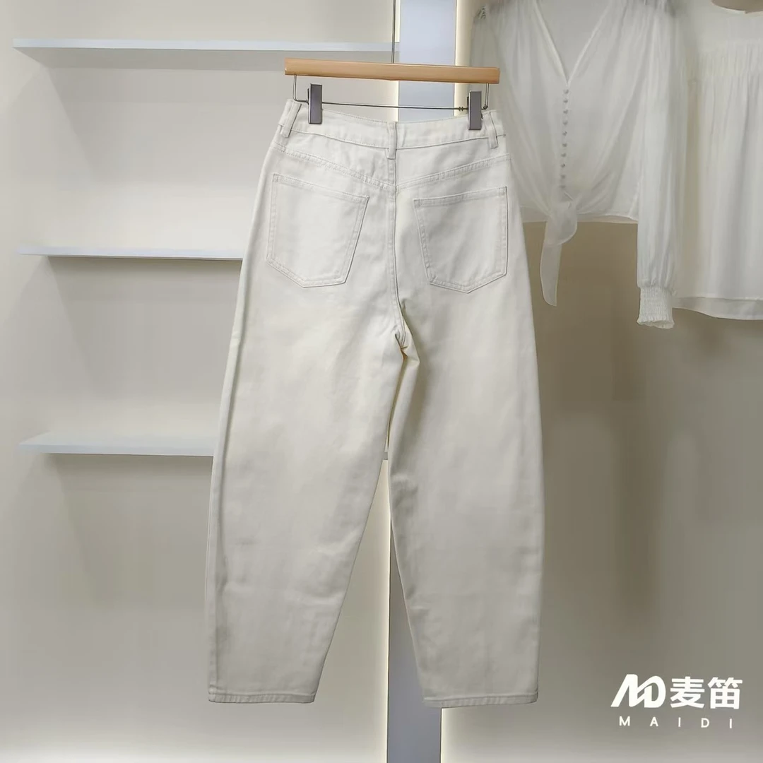 【麦笛·品牌新款】5082690 春秋时尚百搭休闲牛仔裤品牌撤柜女装
