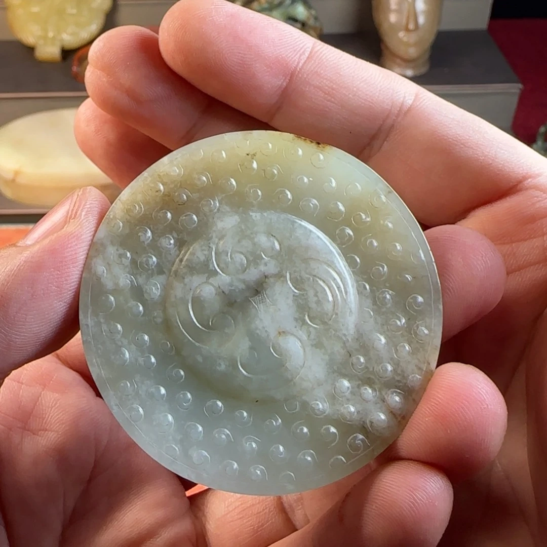 大***唐和田玉（糖玉）未镶嵌挂件