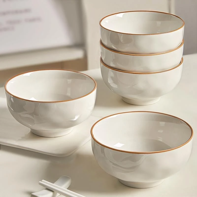玉瑶碗盘餐具2025新款家用轻奢陶瓷米饭碗日式盘子面碗高颜值汤碗