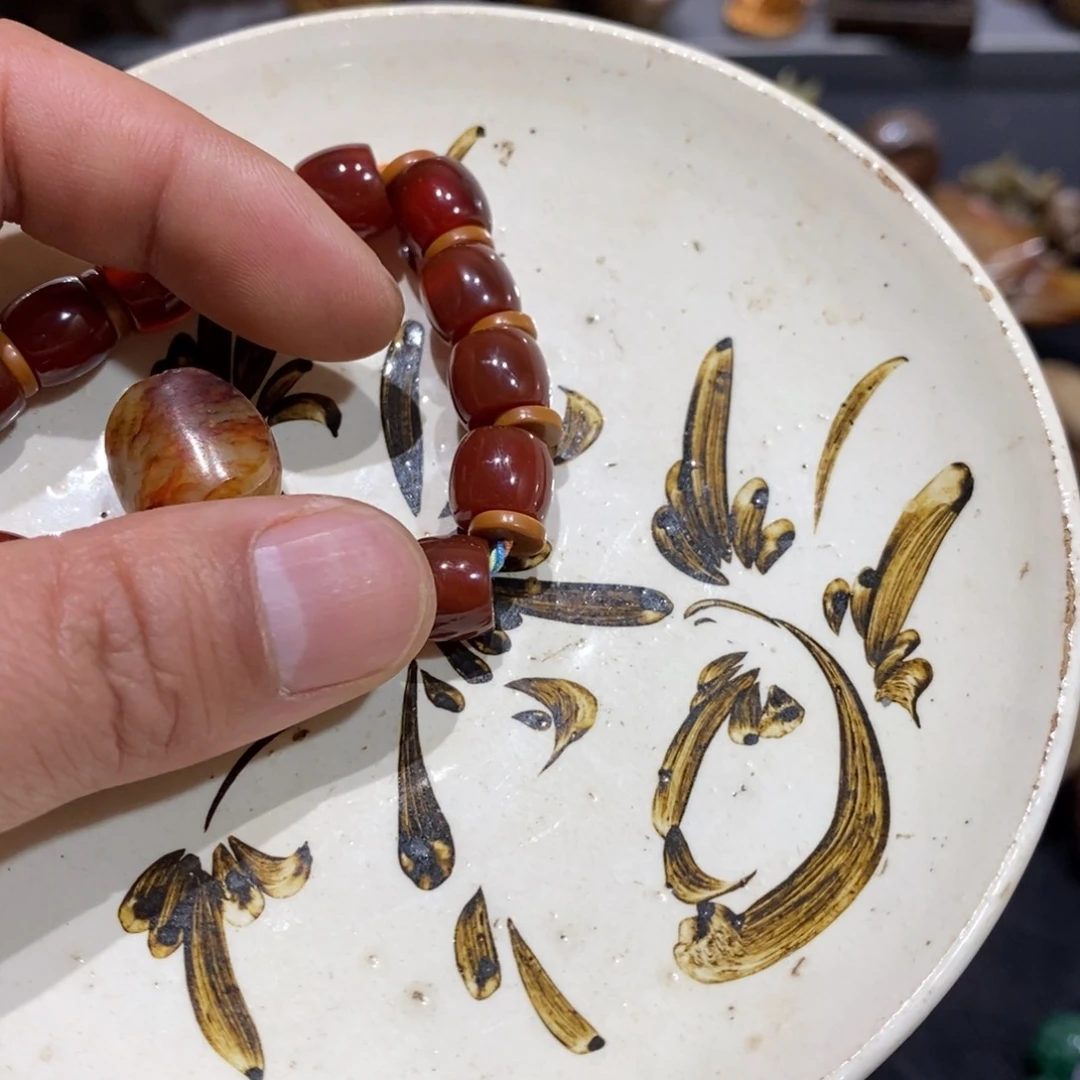 玛瑙/玉髓合金手链若*