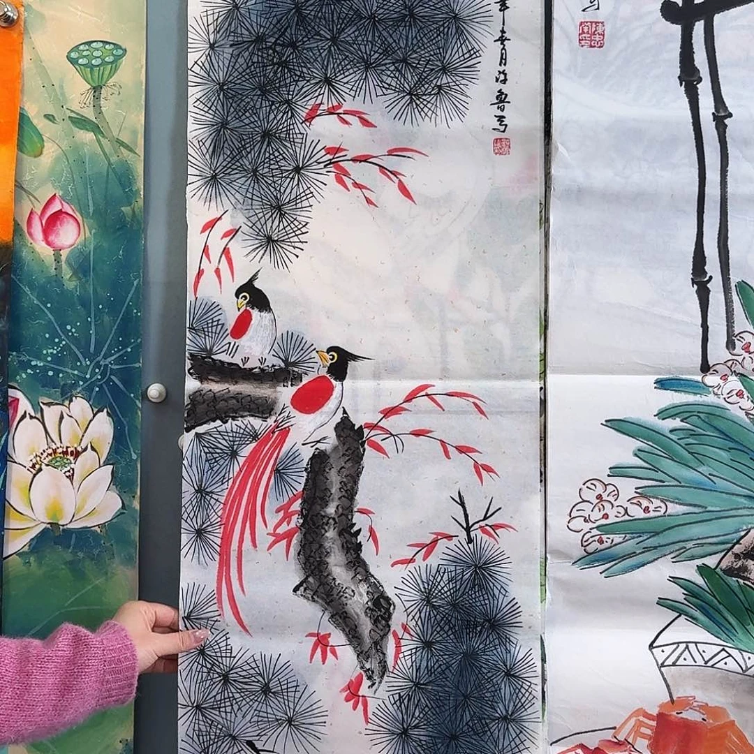 纯手绘国画作品好看