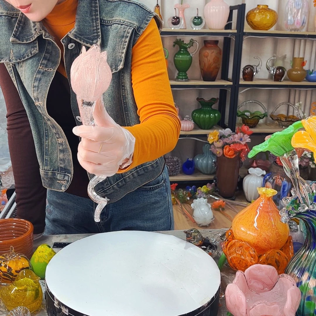 夜光苞瑕 短杆家悦琉璃工艺品