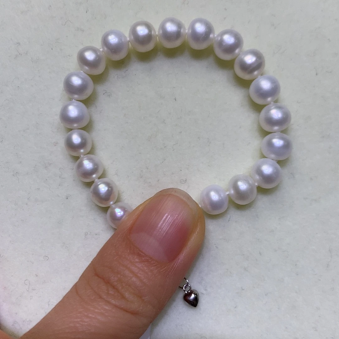 淡水珍珠手绳银S925镶嵌