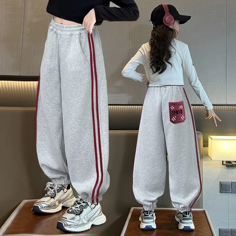 童装女童裤子2025新款运动裤春秋款卫裤中大童休闲长裤休闲裤