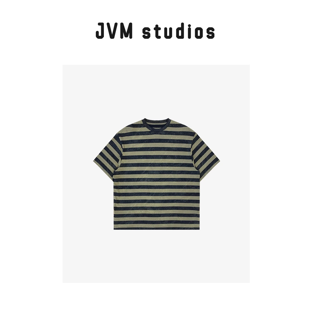 2024新款JVM定制17010时尚百搭横条短袖半袖T恤5/18