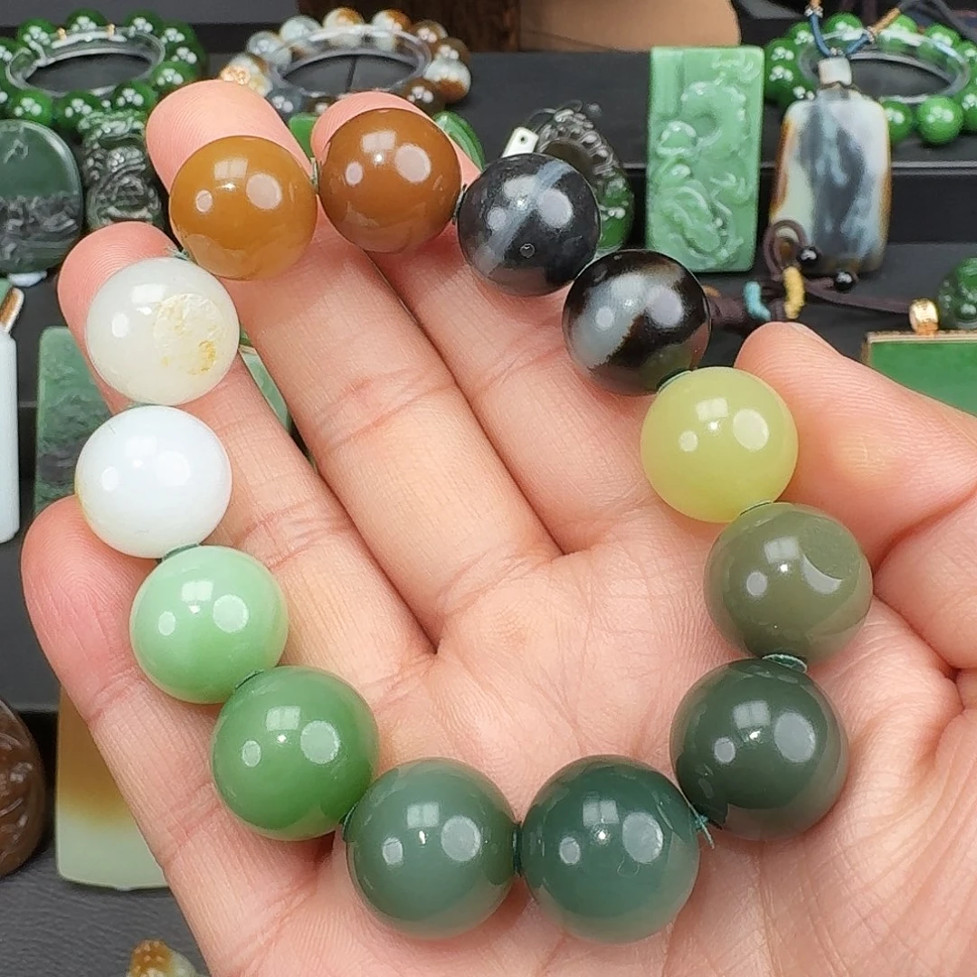 小***F和田玉未镶嵌手链