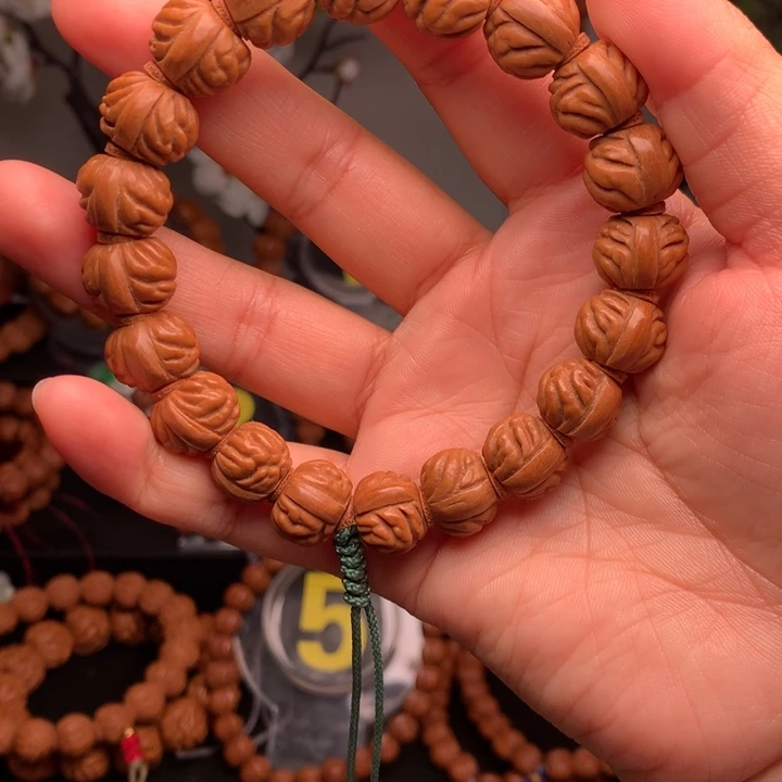 桃核手串龙纹桃核小金豆14