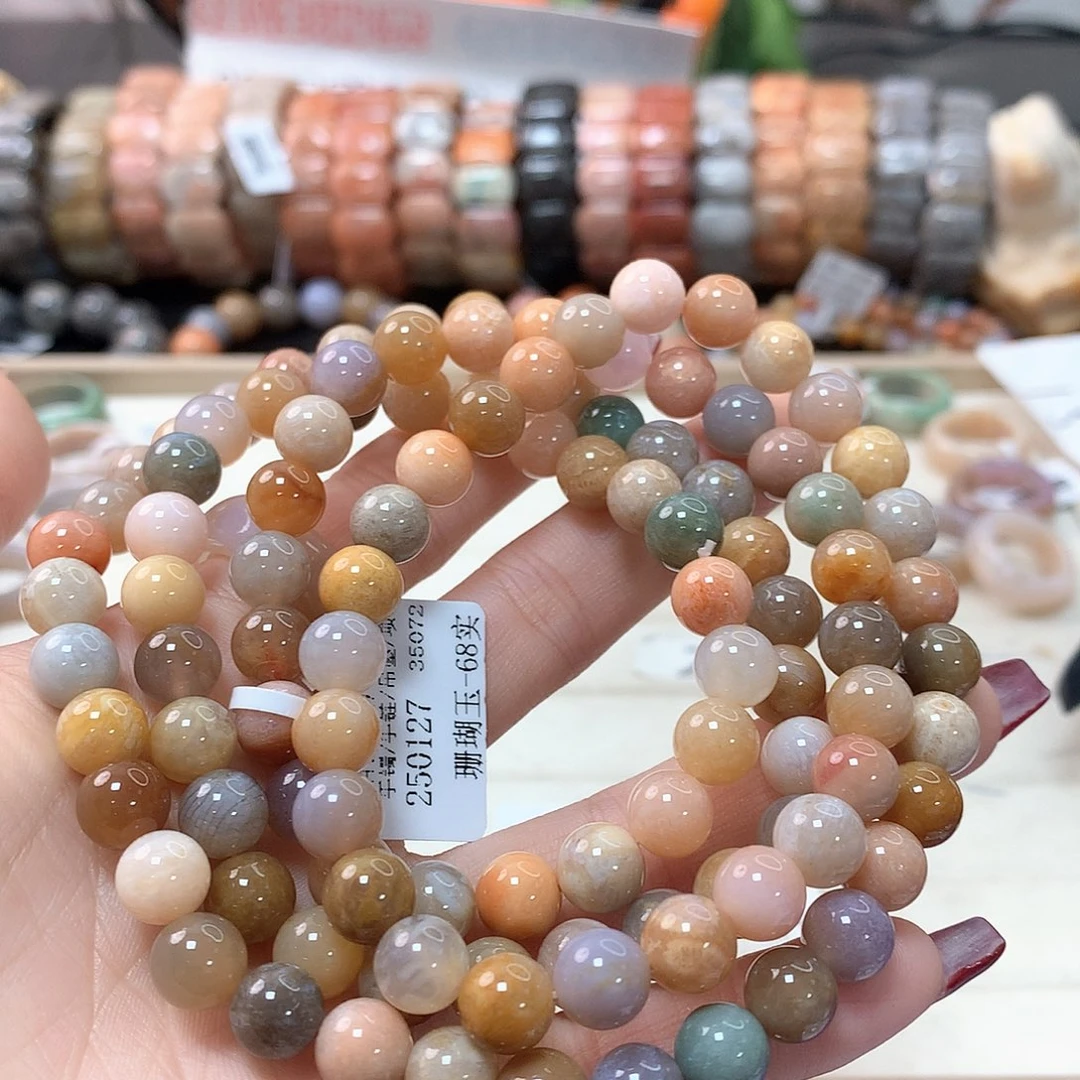 硅化珊瑚（珊瑚玉）手链未镶嵌养****?499