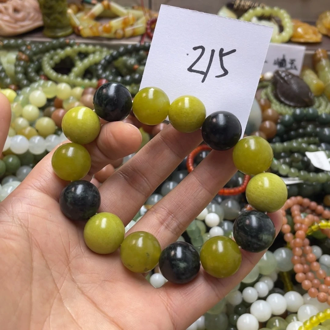 未镶嵌蛇纹石玉手链