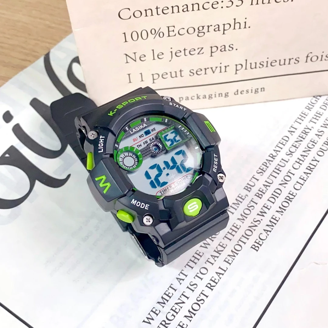 电子手表潮流运动电子表初高中生手表男款运动防水防摔多功能夜光