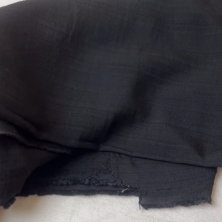 棉混纺黑色麻棉2米