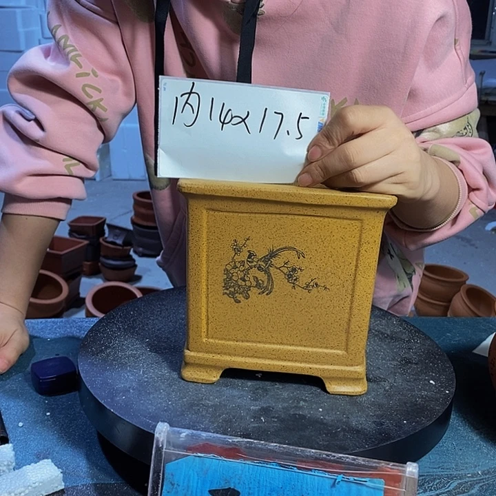 紫砂花盆紫砂紫砂