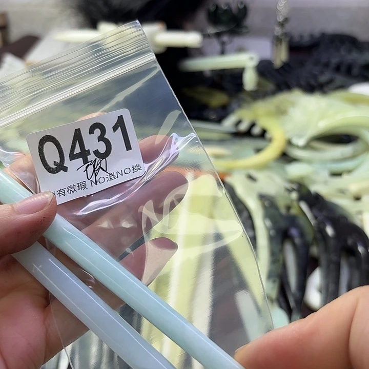 h***6合金蛇纹石玉发饰