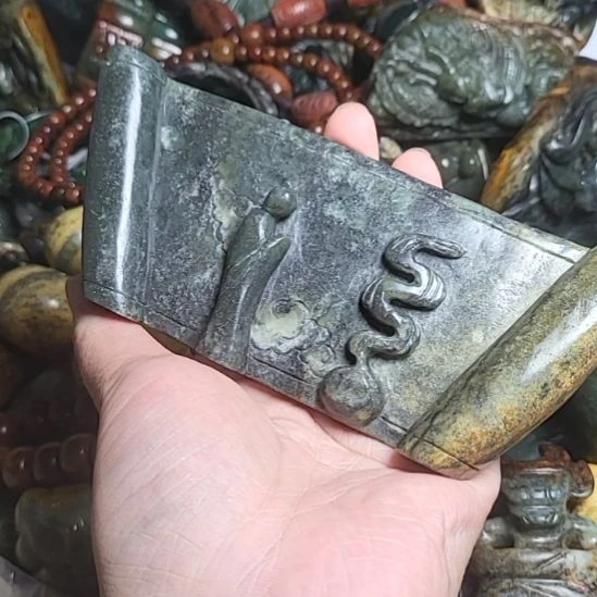 岫岩河磨玉（透闪石质玉）未镶嵌挂件