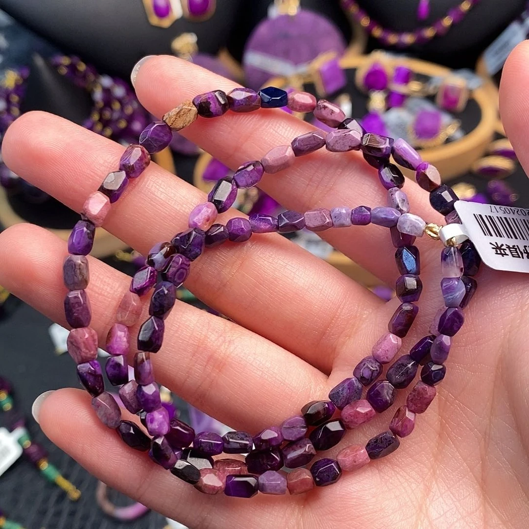 苏纪石（舒俱来）项链18K金镶嵌