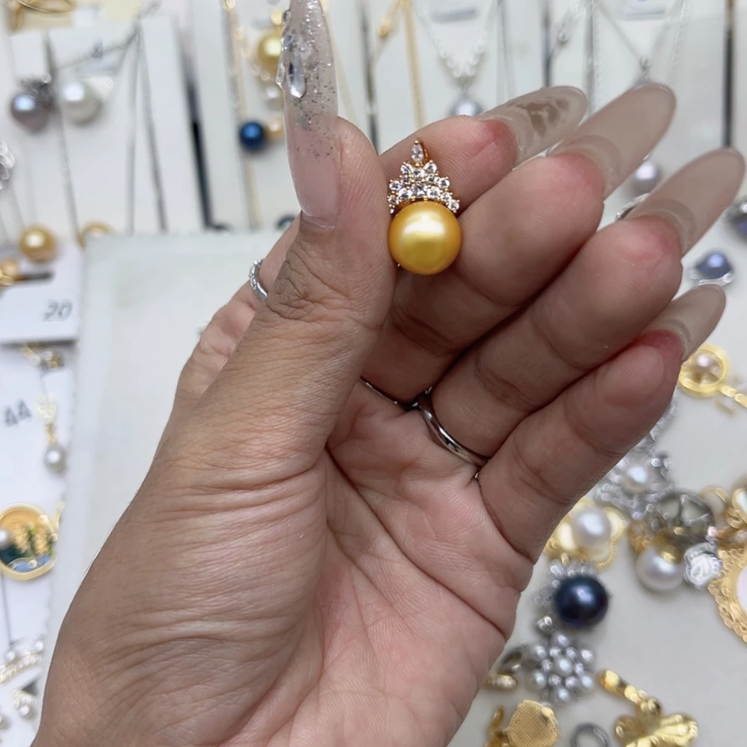 *****淡水珍珠合金戒指