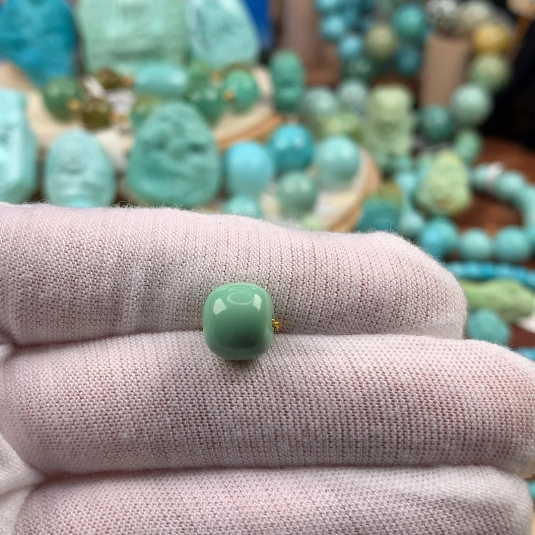 绿松石未镶嵌珠宝奇石9.5mm