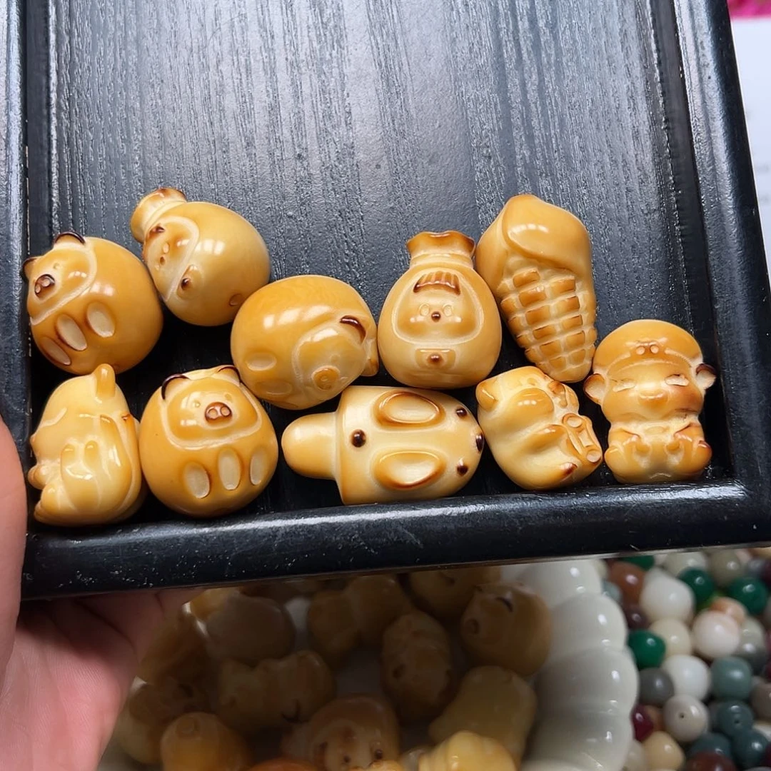 菩提根/象牙果手串3号有裂有坏