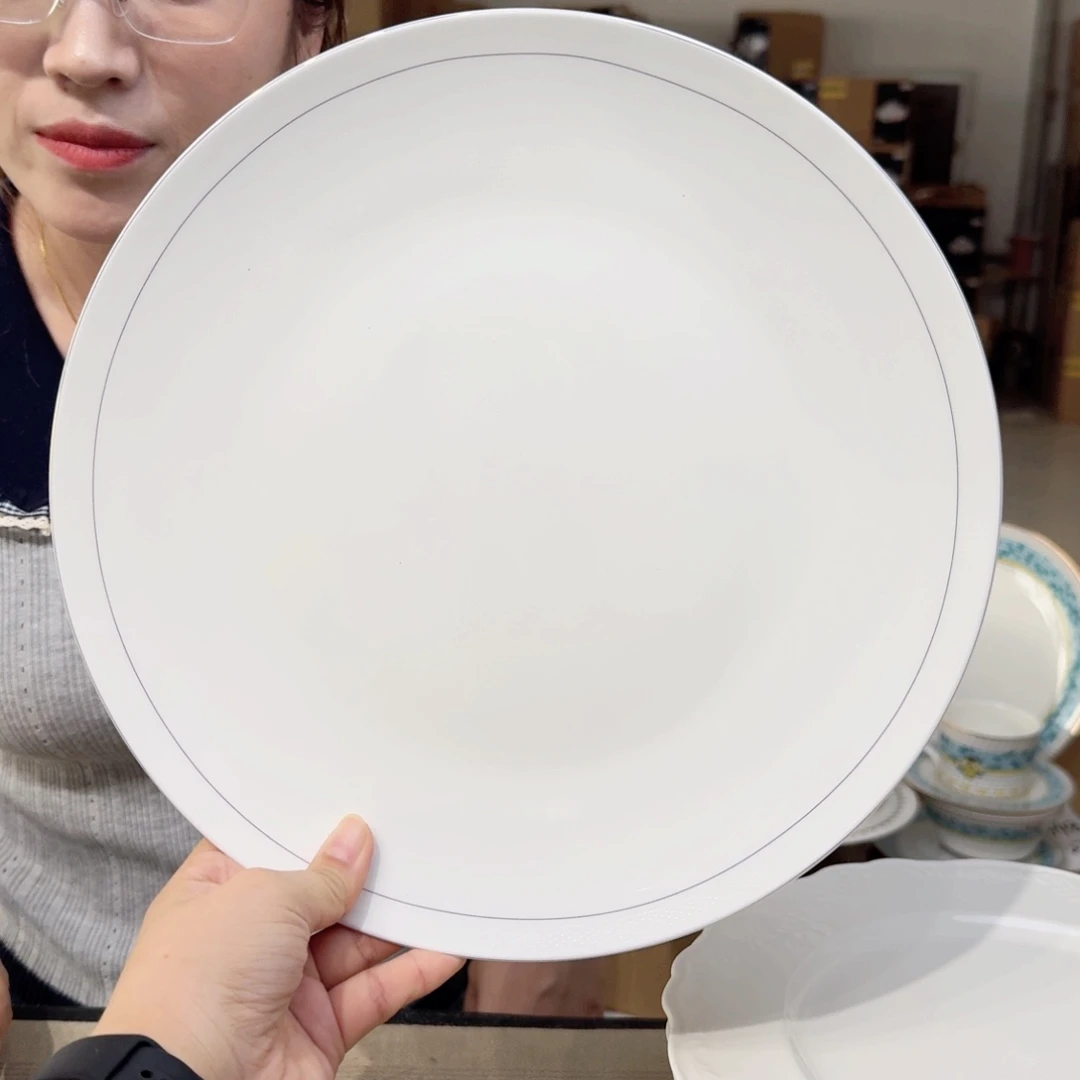 骨瓷高骨12英寸平盘30.5cm一个