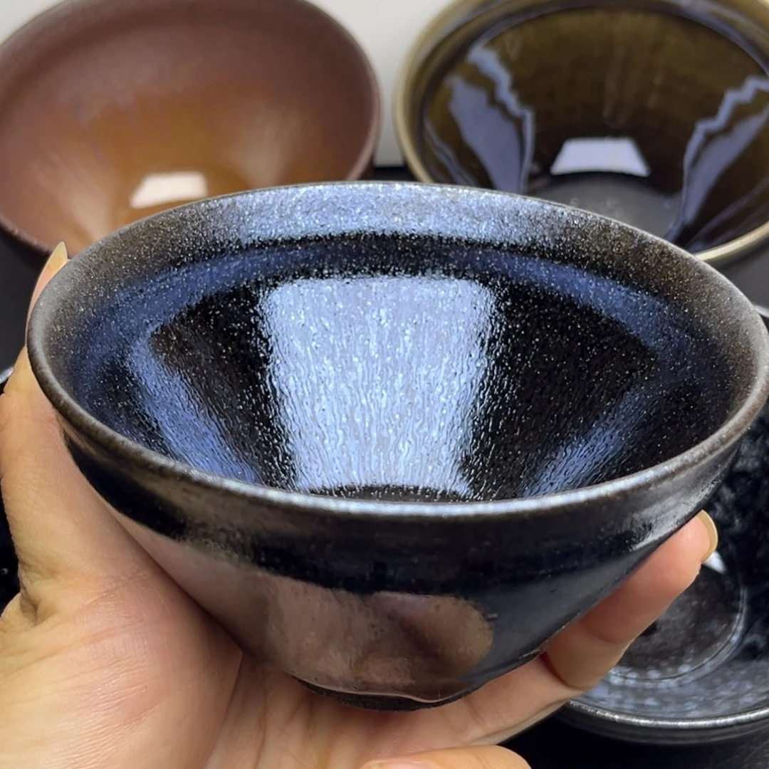 三***讲手柄款水晶玻璃茶盏111111