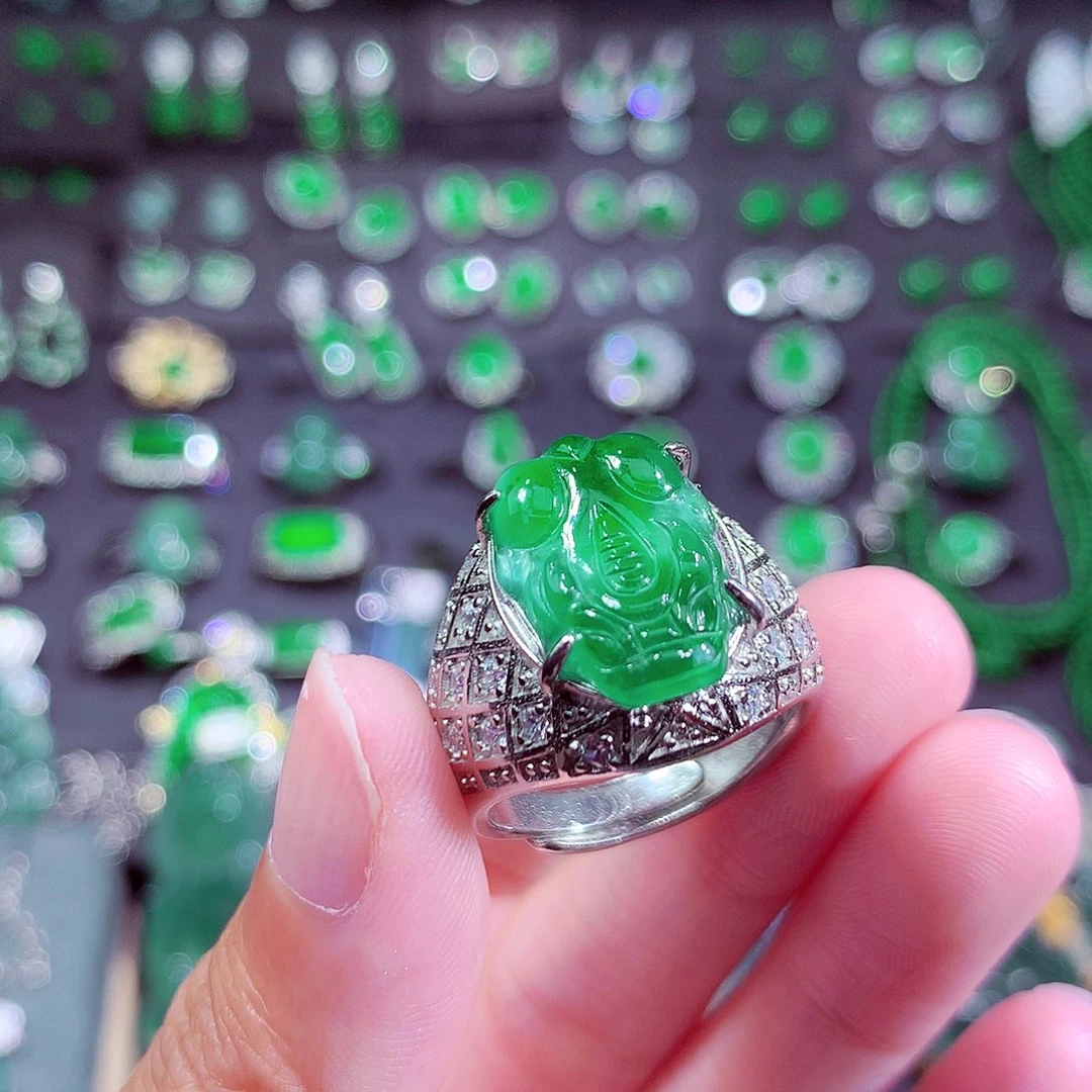 翡翠未镶嵌颈饰天然