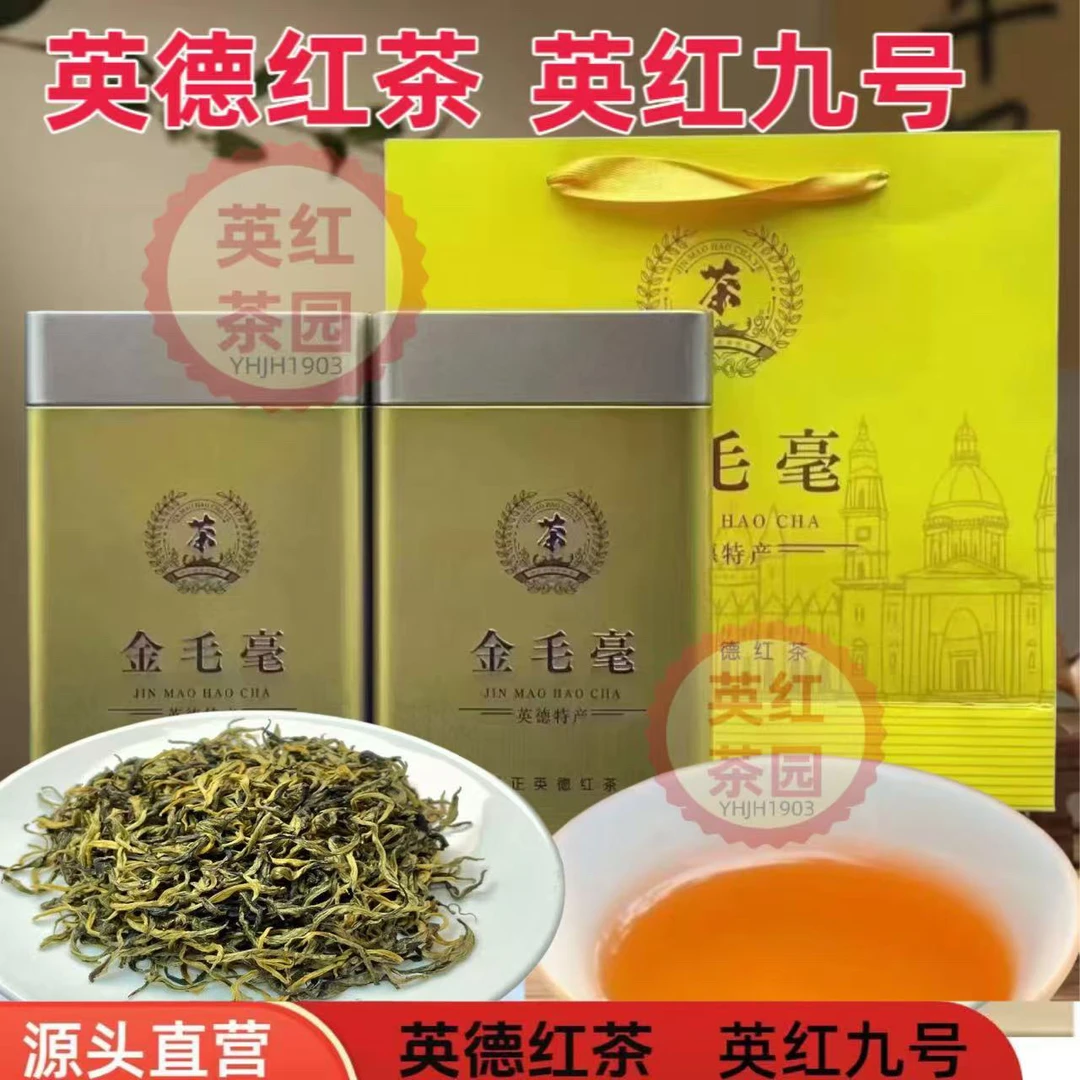 英德红茶英红九号金毛豪罐装红茶英德红茶英红九号红茶