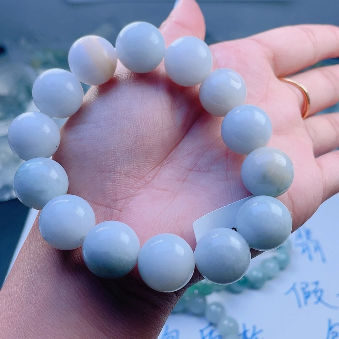未镶嵌定制翡翠珠串