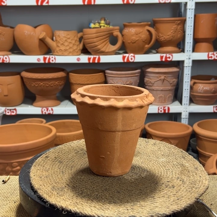 14×14 粗陶两个微瑕