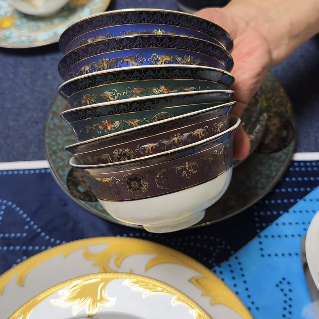 时***然骨瓷陶瓷杯子套装包邮厨具