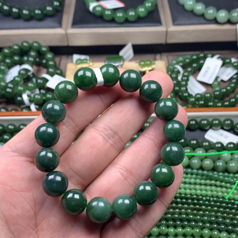 【闪购商品】和田玉（碧玉）手串未镶嵌12