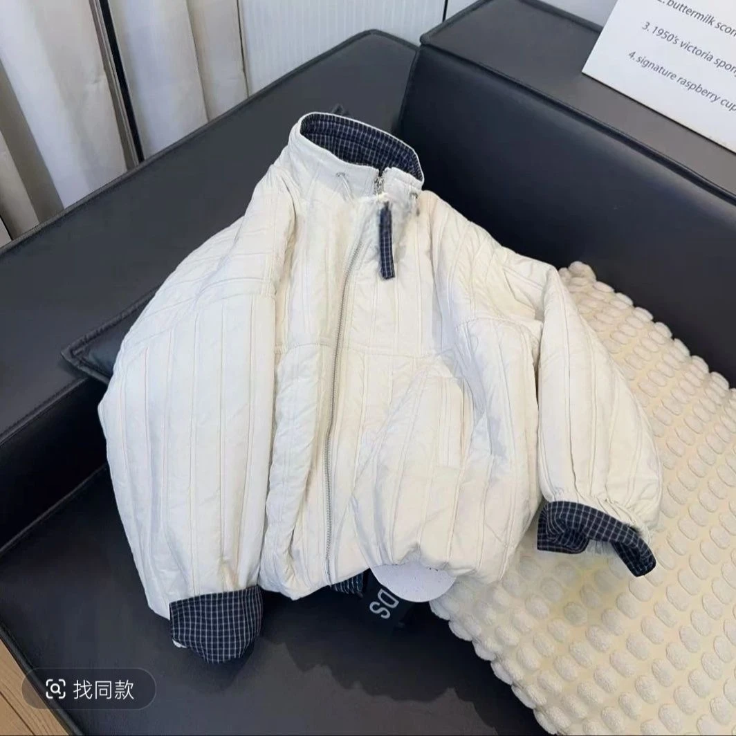 儿童加厚外套秋冬款2025新款男女童冬装男大童冬季时髦上衣爆款